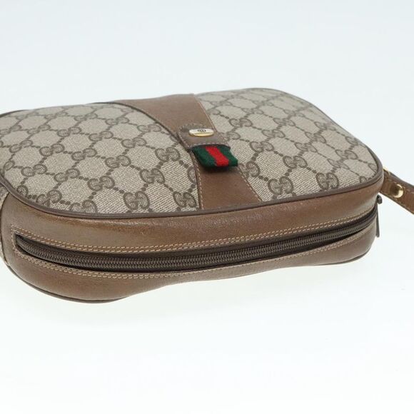 Gucci Sherry Beige Canvas Clutch Bag (Pre-Owned) - Picture 14 of 16